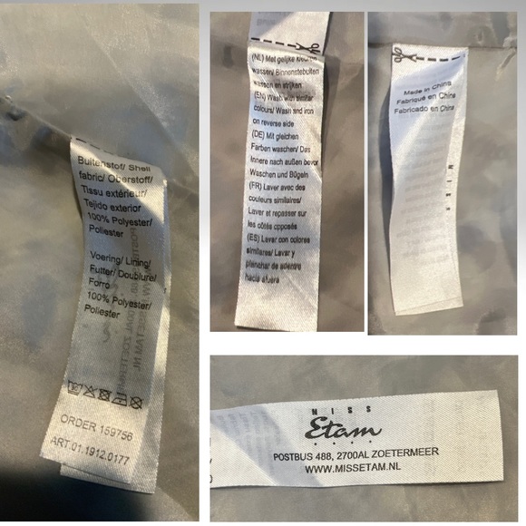 Miss Etam Lightweight Hooded Spring, Fall Leopard Print Rain Jacket 3/4 length - Picture 15 of 16